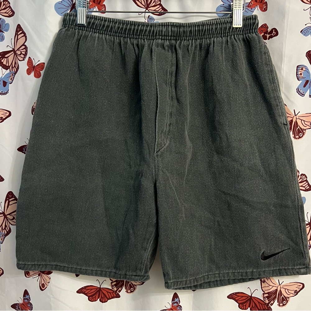 Vintage Nike Men's Black “denim” Shorts